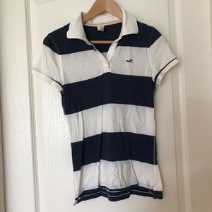 Hollister Striped Polo Shirt